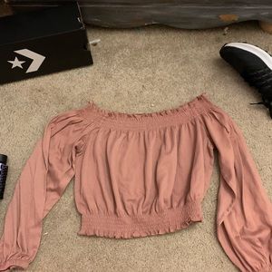 off the shoulder crop top